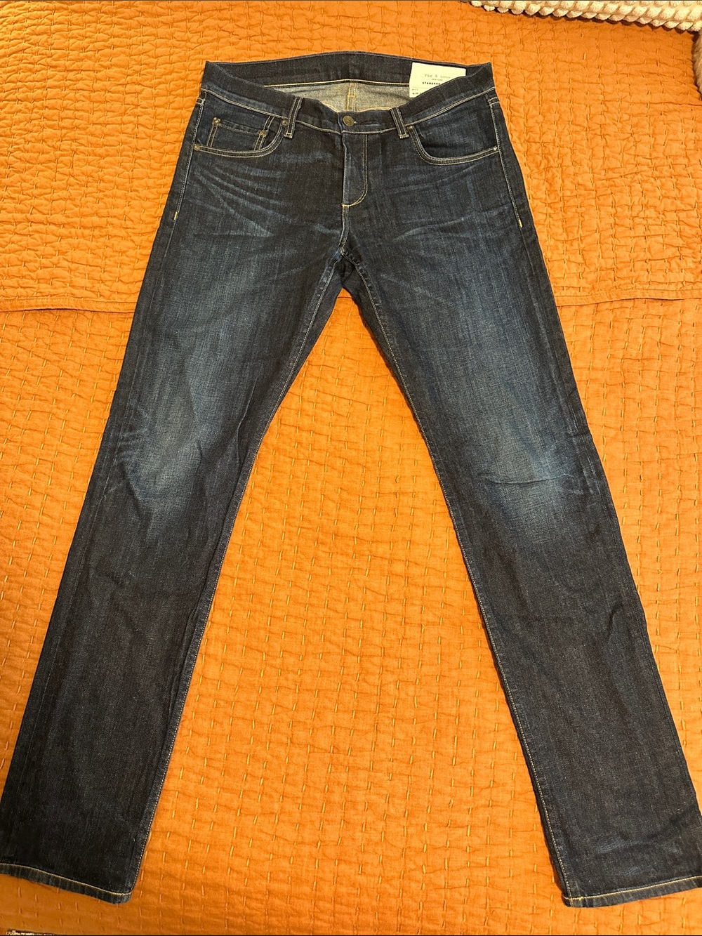 rag & bone Men's Indigo Slim Jeans